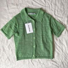 Acne Studios リネン混紡 半袖 ニット カーディガン - メルカリ