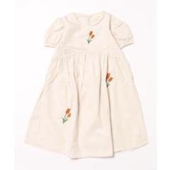 新品 aimoha KIDS チューリップ刺繍ワンピース 140