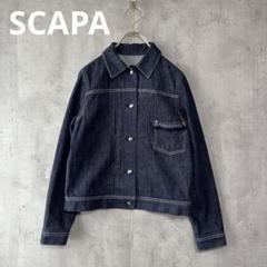 SCAPA スキャパ　アイナデニムジャケット　Gジャン　38 SCAPA スキャパ アイナデニムジャケット Gジャン 38 - メルカリ