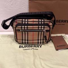 Burberry チェック柄 ショルダーバッグ ベージュ 8010152