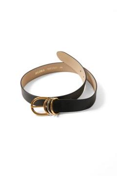 【新品未使用】aLORS ベルト トープ 70サイズ alors paris aLORS Cintura(ベルト) Marrone Scuro(濃茶) x Argento(シルバー