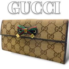 GUCCI☆リボン長財布☆グッチ/財布/リボン/GGキャンバスシェリーライン 楽天市場】【財布】GUCCI グッチ GGキャンバス ラウンド