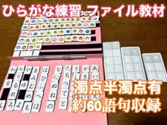 【夏休み特別価格】ひらがな清音濁点練習 ファイル教材 盛り盛りセット