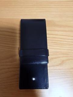 204.モンブラン　マイスターシュテュック　ペンポーチ　シエナ３本用/ブラック 中古)MONTBLANC モンブラン ペンケース マイスターシュテュック