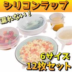 繰り返し使える シリコンラップ 12枚セット 蓋 エコラップ 作り置き