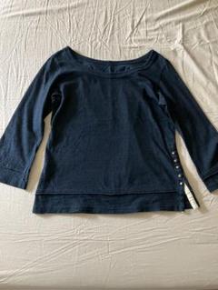 パラスパレス【F】トップス　ネイビー　紺　春夏秋日本製　綿100 シャツ パラスパレス