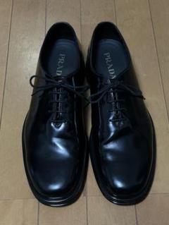 PRADA 24AW レザー シューズ 2EG450 28cm アーカイブ PRADA 2EG450 BRUSHED LEATHER LACE-UP SHOES (PRADA/ドレス