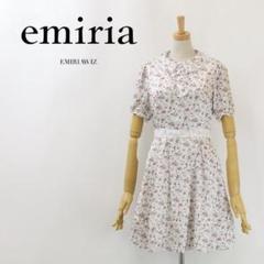 完売新品タグ付きエミリアヴィズペプラムワンピM 未使用タグ付き✨エミリアウィズ フラワープリント シャツ