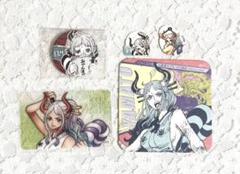 ONE PIECE ヤマト　アートコースター　クリアカード　子供時代缶バッジ