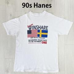 90s　USA製　Hanes　シングルステッチ　アメリカ　スウェーデン　Tシャツ