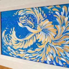 【宇宙色♡鳳凰】開運絵画縁起物結婚恋愛全体運 運気上昇のサムネイル