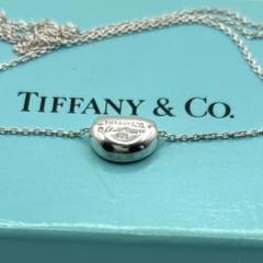 TIFFANY&CO.ビーンネックレス　スモールサイズ　【美品】 シルバー　豆
