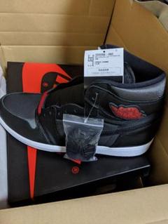 ナイキ NIKE エアジョーダン1 レトロ ハイ ブラックサテン ジムレッド