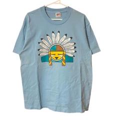 90s anvil インディアン　プリント　Tシャツ