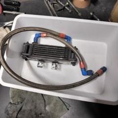 SR400 500 オイルクーラー - メルカリ