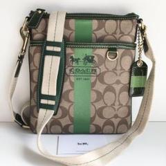 新品同様✨COACH コーチ ショルダーバッグ シグネチャー レザー ベージュ