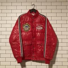 70s BELL ベル 純正 ダウン レーシングジャケット 中綿 70s BELL ベル 純正 ダウン レーシングジャケット 中綿
