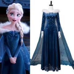 アナと雪の女王 家族の思い出 エルサ ドレス コスプレ 衣装の