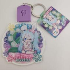 北海道限定　スズラン雪ミク×雪ウサ　アクリルフラッシュ