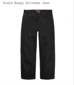 パンツ Supreme Rigid Baggy Selvedge Jean Black Supreme Rigid Baggy Selvedge Jean (SS25) - $198
