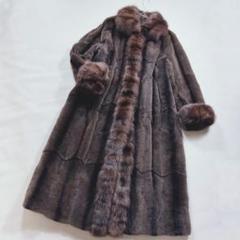 139　シェアードミンク　ロシアンセーブル　ポンチョコート　マント　ボレロ 103453-10.jpg