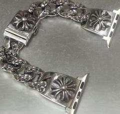 18cmm Apple Watch カスタムバンド シルバーコーティング／クロス