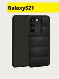 GalaxyS21 ぷっくり　オシャレ　 黒色　Galaxyケースのサムネイル