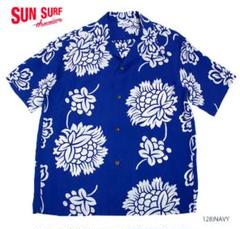 サンサーフ　半袖 レーヨン ハワイアンシャツ　"HAWAIIAN PAREU"
