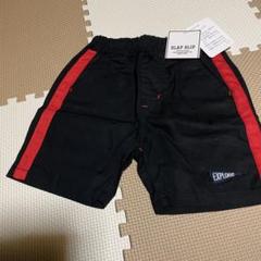 SLAP SLIP ハーフパンツ 黒 赤ライン