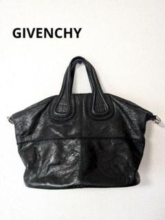 GIVENCHY レザー ハンドバッグ　ナイチンゲール　ショルダーバッグ　希少 ジバンシィ ナイチンゲール 星スタッズ レディース レザー