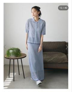 CRAFT STANDARD BOUTIQUE　配色メッシュニット セットアップ