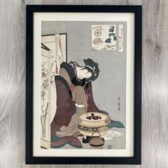 喜多川歌麿 手摺木版画 『十八歳の難波屋おきた』悠々洞出版 昭和時代 浮世絵 喜多川歌麿 手摺木版画 『十八歳の難波屋おきた』悠々洞出版