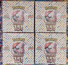 ポケモンカード シュリンク付きBOX 151 4BOXセット