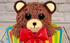 熊の顔 ベビーシャワー ケーキ トッパー* 子供の日プレゼン テディベアケーキ