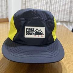 FIRST DOWN キャップ 黒・黄(57-59cm)