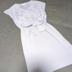 （282)プロポーションボディドレッシング前リボンワンピース　美品