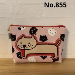 感謝価格　SALE 猫柄　パッチワーク　16cmファスナーポーチ　人気 感謝価格 SALE 猫柄 16cmファスナーポーチ 人気 パッチワーク