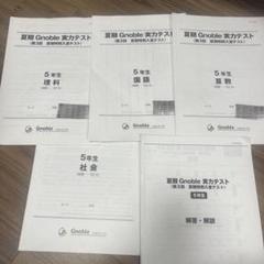 中学受験グノーブル 夏期入室テスト 5年生 - メルカリ