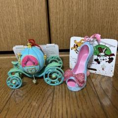 レア　ディズニー　フェアリーゴッドマザーシューオーナメント&カボチャの馬車 レア ディズニー フェアリーゴッドマザーシューオーナメント