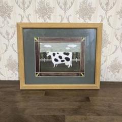 【18％OFF】 アンティーク】額装 美術品 cow 牛 Hall Patricia 絵画 額縁 絵画