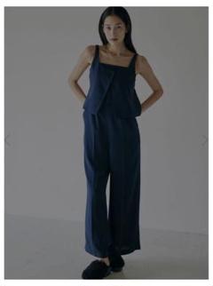 Ameri（アメリ）の「VEST SET BARE TOP ROMPERS（つなぎ