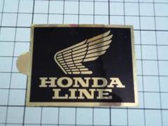 希少 純正品 HONDA LINE ステッカー 66×52mm 当時物 ホンダ
