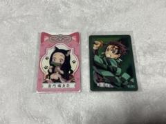鬼滅の刃　ナムコ　レア　箔押しカード　炭治郎　禰豆子