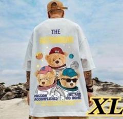 【新品未使用】メンズ ユニセックス くま Tシャツ ストリート系 半袖