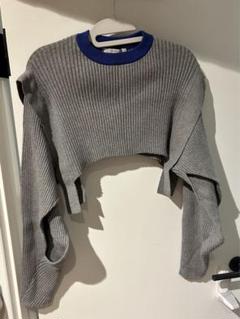 UN3D. グレー クロップドセーター UN3D. グレー クロップドセーター