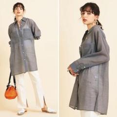 BEAUTY＆YOUTH ユナイテッドアローズ シアーシャツ ギンガムチェック