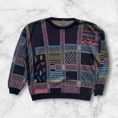 vintage メンズ　薄手ニット　春秋向き