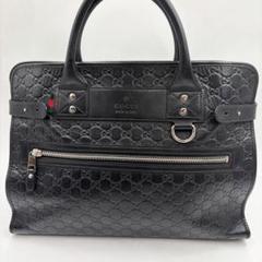グッチ GUCCI ビジネスバッグ　トートバッグ シマ シェリーライン