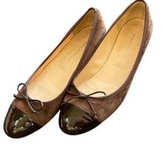 FABIO RUSCONI スウェードバレーシューズ INTER-CHAUSSURES｜【FABIO RUSCONI】スクエアトウラフィア