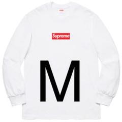【未使用】Supreme Box Logo L/S Tee White M